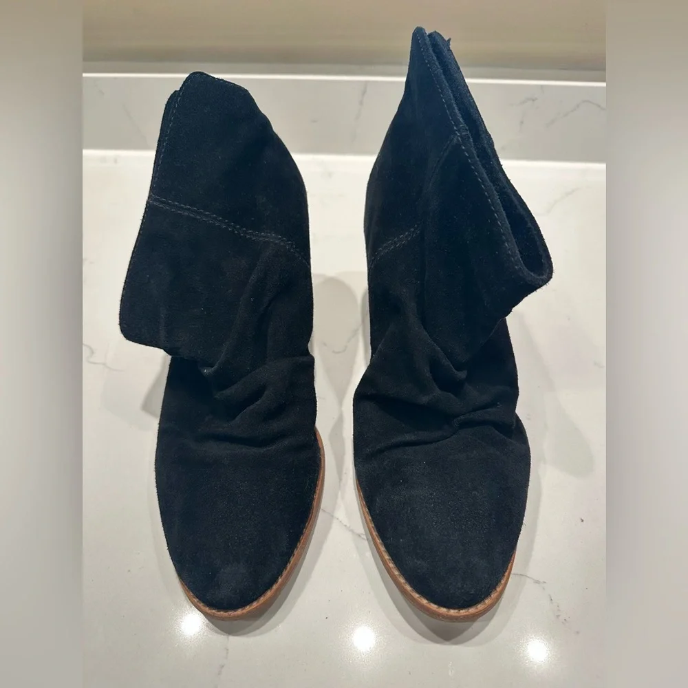 Splendid Black Suede Ankle Booties - size 9M - Picture 2 of 5